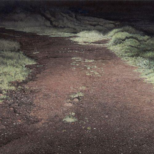 Kunstwerk - Feldweg, Nacht von Thomas Dillmann