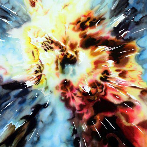 Kunstwerk - heartexplosion # 1 von Hanna Nitsch
