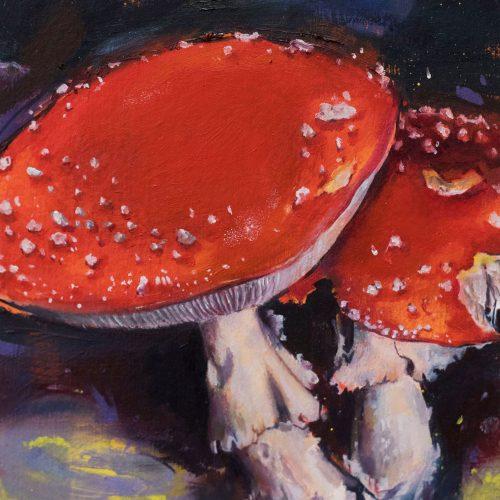 Kunstwerk - Riesenpilz von Maria Trezinski